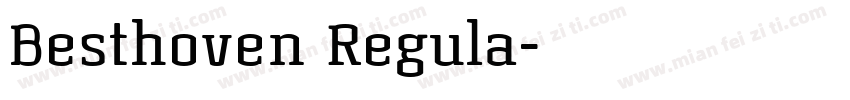 Besthoven Regula字体转换